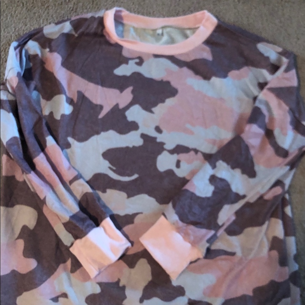 Pink Camo Sweater